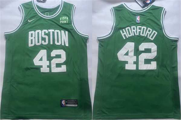 Mens Boston Celtics #42 Al Horford Green Icon Edition Stitched Basketball Jersey